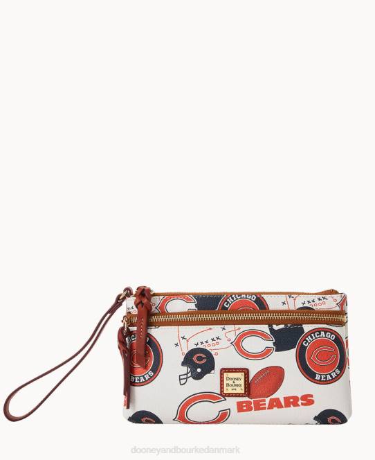 Dooney & Bourke nfl bears armbånd med dobbelt lynlås JV0J4607 tilbehør chicago bjørne