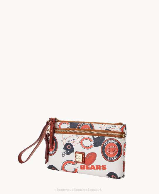 Dooney & Bourke nfl bears armbånd med dobbelt lynlås JV0J4607 tilbehør chicago bjørne