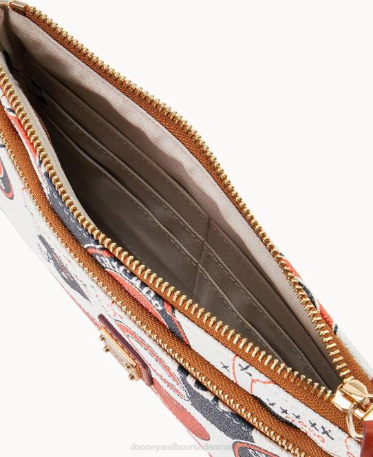 Dooney & Bourke nfl bears armbånd med dobbelt lynlås JV0J4607 tilbehør chicago bjørne