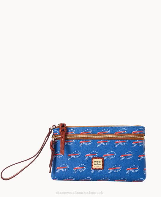 Dooney & Bourke nfl bills armbånd med dobbelt lynlås JV0J4633 tilbehør bøffelsedler