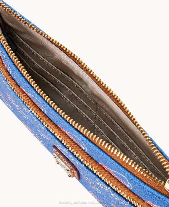 Dooney & Bourke nfl bills armbånd med dobbelt lynlås JV0J4633 tilbehør bøffelsedler