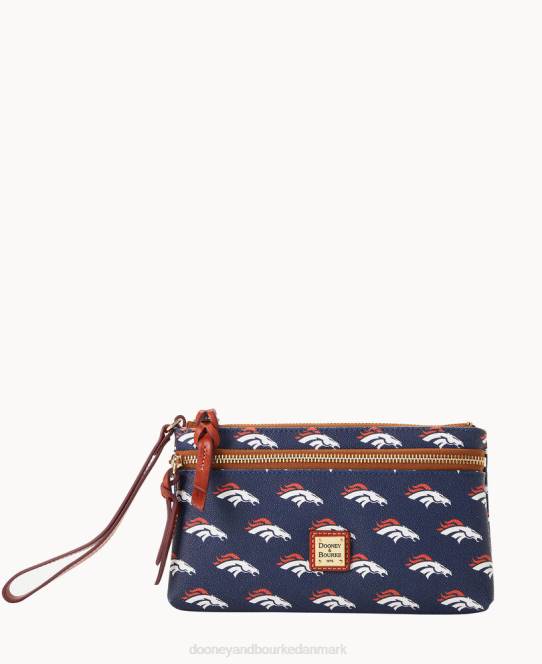Dooney & Bourke nfl broncos armbånd med dobbelt lynlås JV0J4575 tilbehør denver broncos