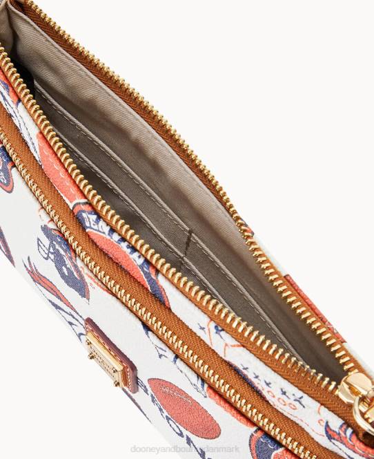 Dooney & Bourke nfl broncos armbånd med dobbelt lynlås JV0J4592 tilbehør denver broncos