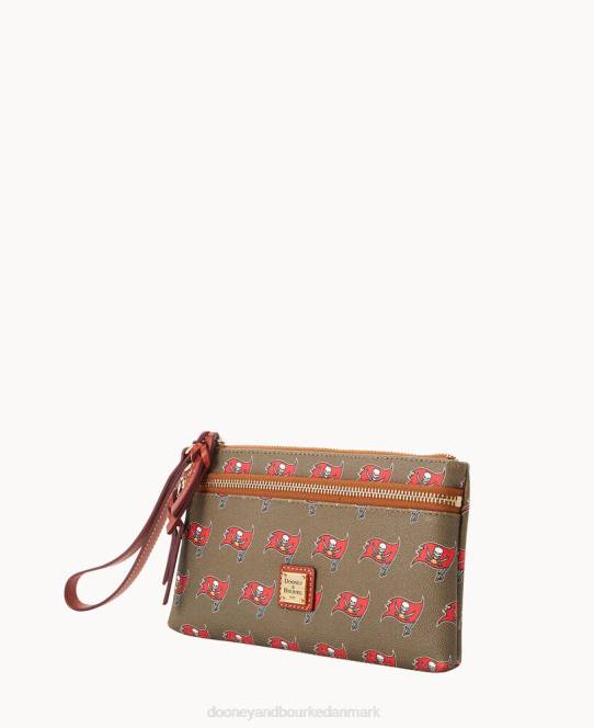 Dooney & Bourke nfl buccaneers armbånd med dobbelt lynlås JV0J4586 tilbehør tampa bay buccaneers