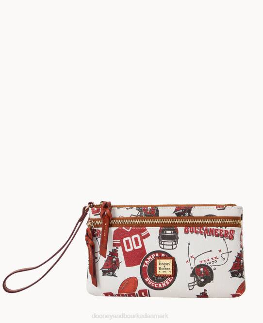 Dooney & Bourke nfl buccaneers armbånd med dobbelt lynlås JV0J4598 tilbehør tampa bay buccaneers
