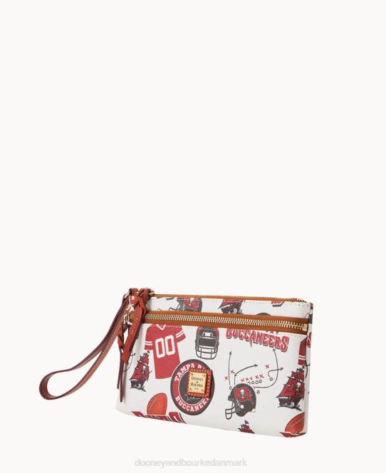 Dooney & Bourke nfl buccaneers armbånd med dobbelt lynlås JV0J4598 tilbehør tampa bay buccaneers