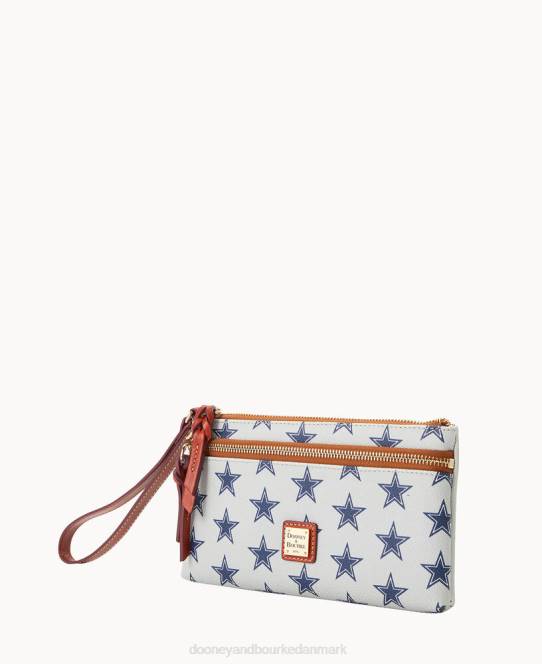 Dooney & Bourke nfl cowboys armbånd med dobbelt lynlås JV0J4640 tilbehør dallas cowboys