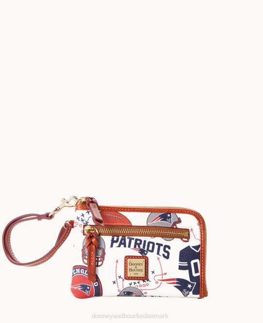 Dooney & Bourke nfl multifunktions lynlås rundt JV0J4386 tilbehør patrioter