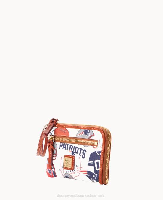 Dooney & Bourke nfl multifunktions lynlås rundt JV0J4386 tilbehør patrioter