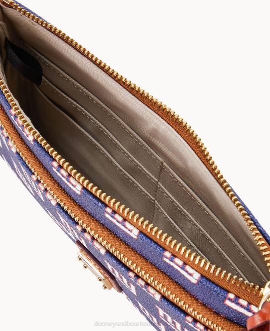 Dooney & Bourke nfl ny giants armbånd med dobbelt lynlås JV0J4608 tilbehør new york giganter