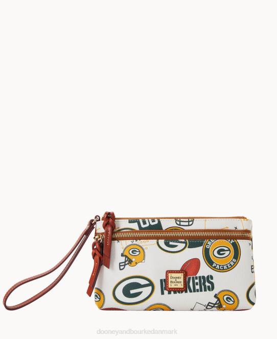 Dooney & Bourke nfl packers armbånd med dobbelt lynlås JV0J4581 tilbehør green bay packers