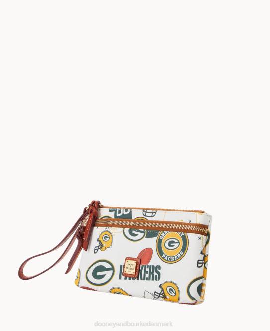 Dooney & Bourke nfl packers armbånd med dobbelt lynlås JV0J4581 tilbehør green bay packers