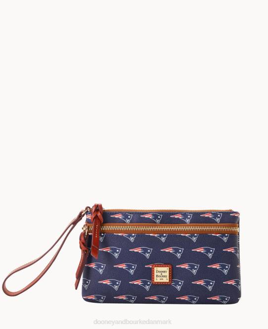 Dooney & Bourke nfl patriots armbånd med dobbelt lynlås JV0J4577 tilbehør new england patrioter