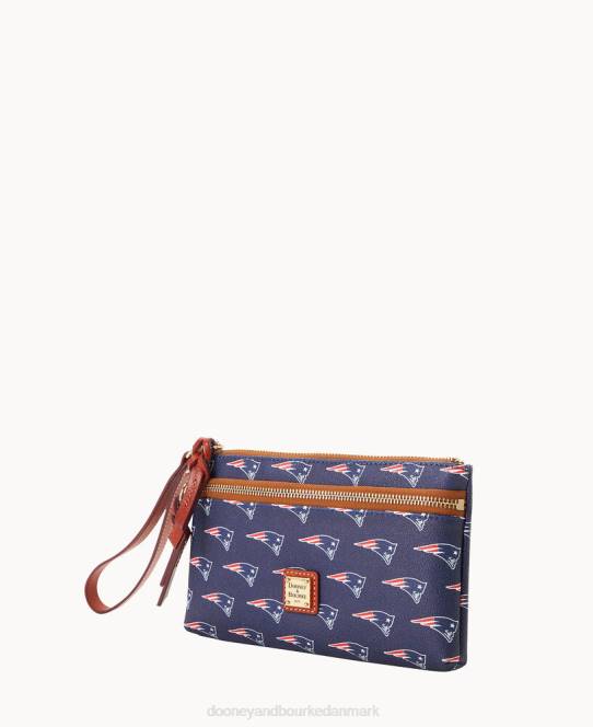 Dooney & Bourke nfl patriots armbånd med dobbelt lynlås JV0J4577 tilbehør new england patrioter