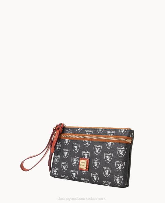 Dooney & Bourke nfl raiders armbånd med dobbelt lynlås JV0J4590 tilbehør las vegas raiders