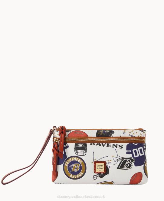 Dooney & Bourke nfl ravens armbånd med dobbelt lynlås JV0J4591 tilbehør baltimore ravne