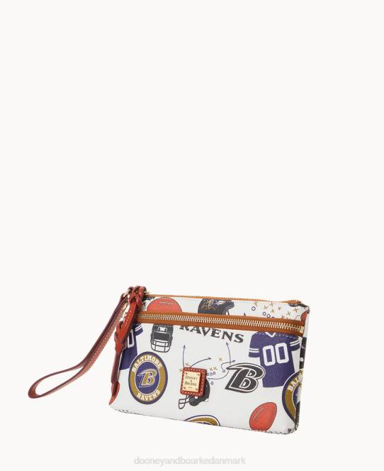 Dooney & Bourke nfl ravens armbånd med dobbelt lynlås JV0J4591 tilbehør baltimore ravne