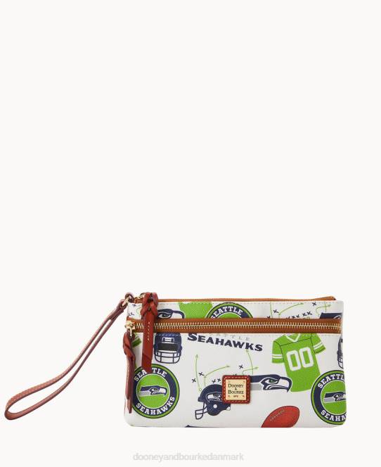 Dooney & Bourke nfl seahawks armbånd med dobbelt lynlås JV0J4570 tilbehør seattle seahawks