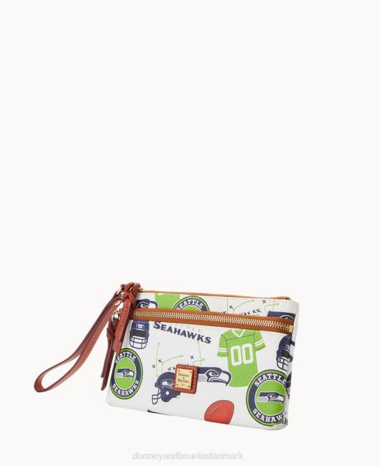 Dooney & Bourke nfl seahawks armbånd med dobbelt lynlås JV0J4570 tilbehør seattle seahawks