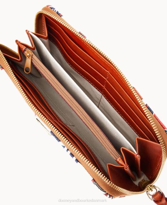 Dooney & Bourke nfl stor lynlås rundt om armbånd JV0J4270 tilbehør patrioter