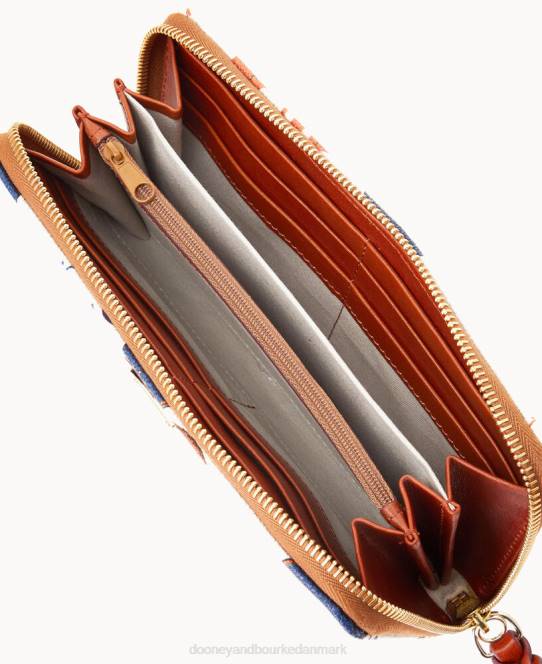 Dooney & Bourke nfl stor lynlås rundt om armbånd JV0J4364 tilbehør broncos