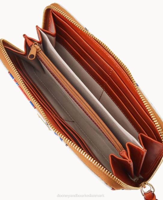 Dooney & Bourke nfl stor lynlås rundt om armbånd JV0J4369 tilbehør regninger
