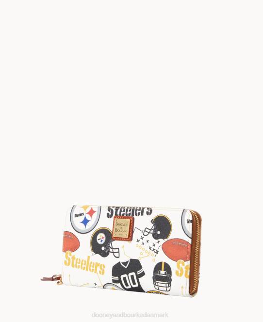 Dooney & Bourke nfl stor lynlås rundt om armbånd JV0J4379 tilbehør stålere