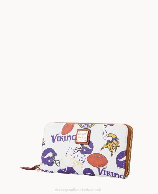Dooney & Bourke nfl stor lynlås rundt om armbånd JV0J4574 tilbehør vikinger