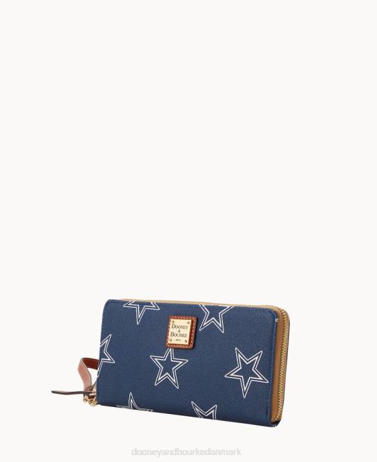 Dooney & Bourke nfl stor lynlås rundt om armbånd JV0J4736 tilbehør cowboys