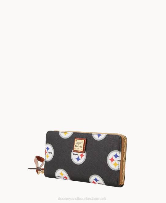 Dooney & Bourke nfl stor lynlås rundt om armbånd JV0J4789 tilbehør stålere