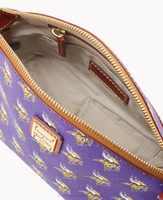 Dooney & Bourke nfl suki crossbody med armbånd JV0J2298 tilbehør vikinger