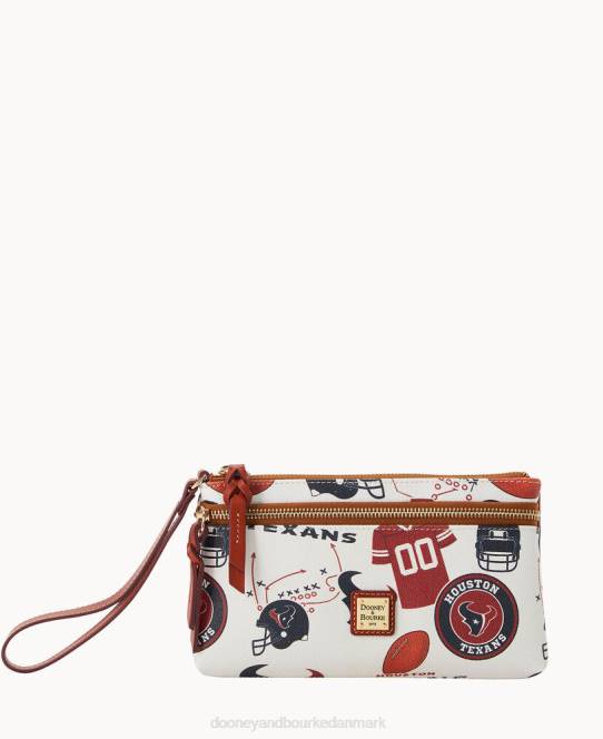 Dooney & Bourke nfl texans armbånd med dobbelt lynlås JV0J4605 tilbehør Houston Texas