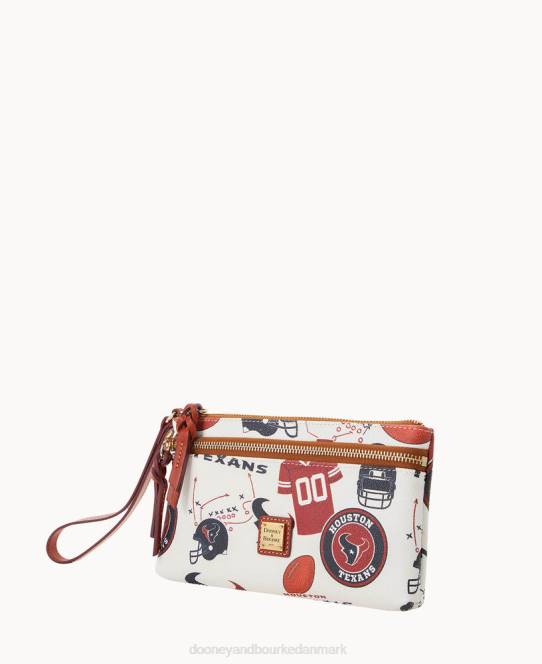 Dooney & Bourke nfl texans armbånd med dobbelt lynlås JV0J4605 tilbehør Houston Texas