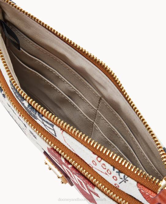 Dooney & Bourke nfl texans armbånd med dobbelt lynlås JV0J4605 tilbehør Houston Texas