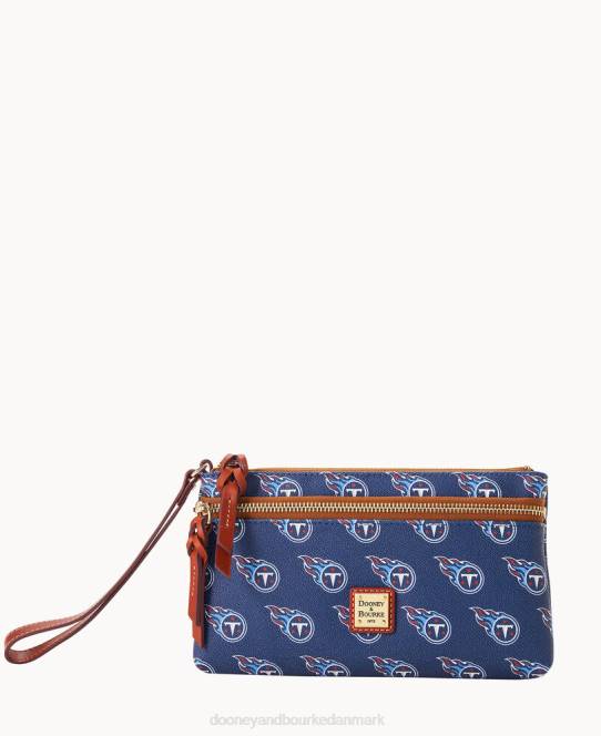 Dooney & Bourke nfl titans armbånd med dobbelt lynlås JV0J4585 tilbehør Tennessee Titans