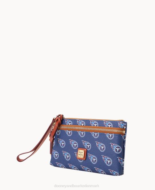 Dooney & Bourke nfl titans armbånd med dobbelt lynlås JV0J4585 tilbehør Tennessee Titans