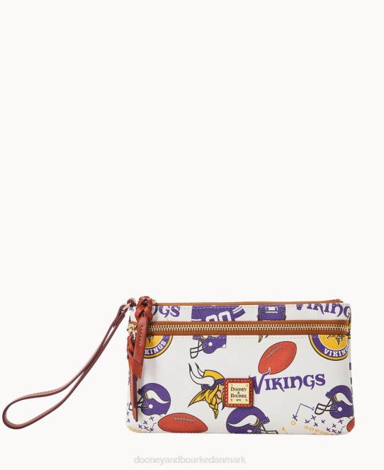 Dooney & Bourke nfl vikings armbånd med dobbelt lynlås JV0J4582 tilbehør minnesota vikinger