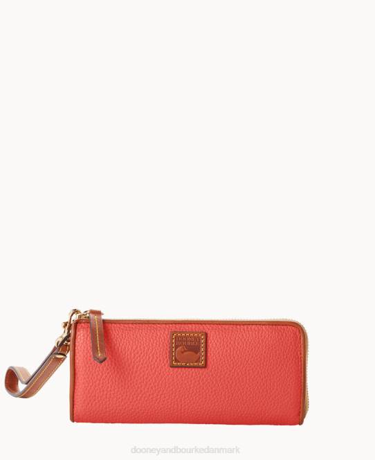 Dooney & Bourke pebble grain clutch-armbånd med lynlås JV0J4495 tilbehør geranium