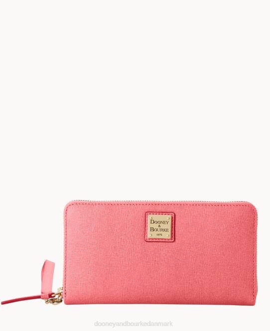 Dooney & Bourke saffiano stor lynlås rundt om armbånd JV0J4188 tilbehør tyggegummi