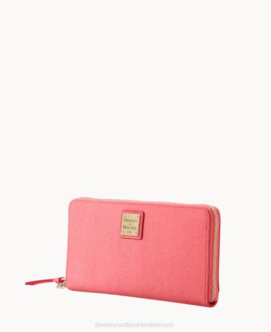 Dooney & Bourke saffiano stor lynlås rundt om armbånd JV0J4188 tilbehør tyggegummi