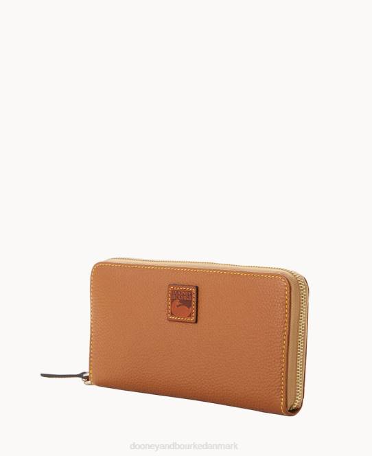 Dooney & Bourke småsten med stor lynlås rundt om armbånd JV0J4158 tilbehør karamel