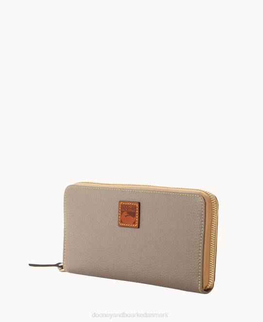Dooney & Bourke småsten med stor lynlås rundt om armbånd JV0J4160 tilbehør taupe