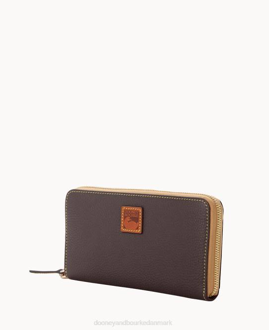 Dooney & Bourke småsten med stor lynlås rundt om armbånd JV0J4161 tilbehør brun tmoro