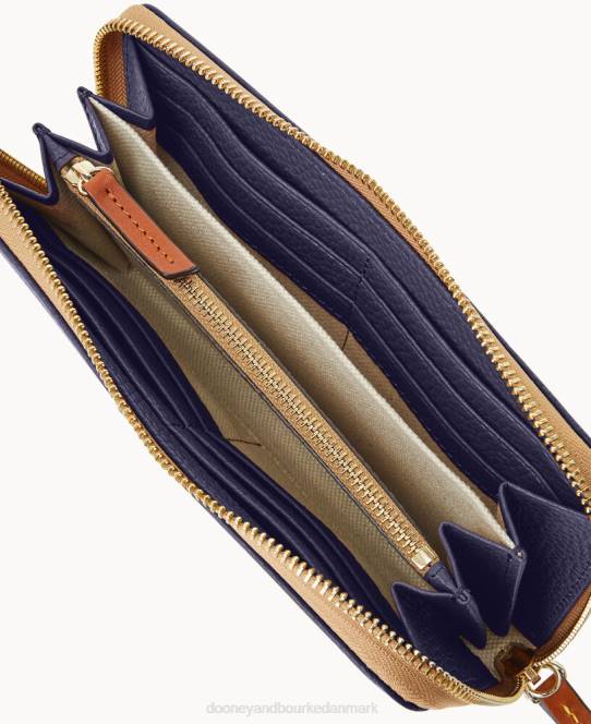 Dooney & Bourke småsten med stor lynlås rundt om armbånd JV0J4163 tilbehør midnatsblå