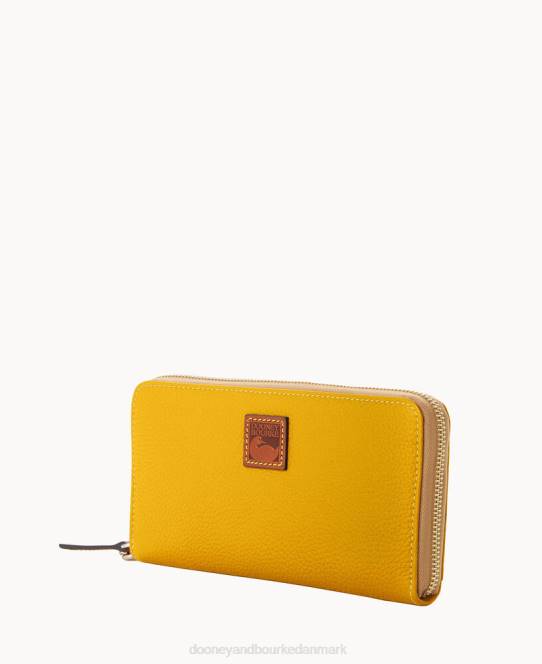 Dooney & Bourke småsten med stor lynlås rundt om armbånd JV0J4164 tilbehør sennep