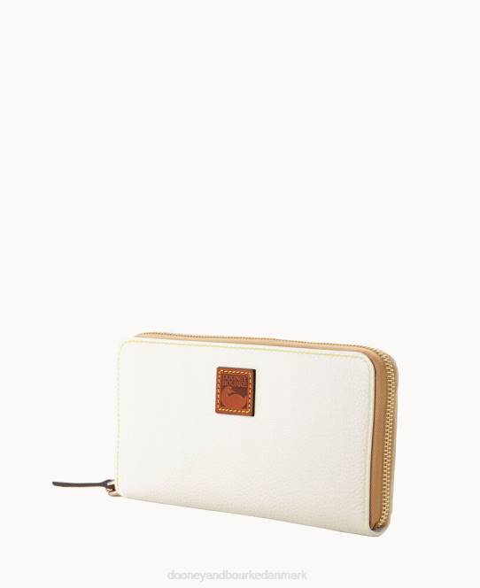Dooney & Bourke småsten med stor lynlås rundt om armbånd JV0J4169 tilbehør hvid