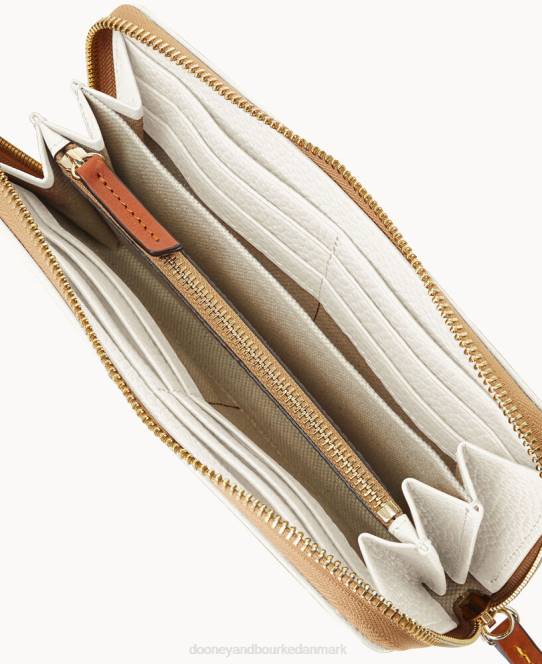 Dooney & Bourke småsten med stor lynlås rundt om armbånd JV0J4169 tilbehør hvid