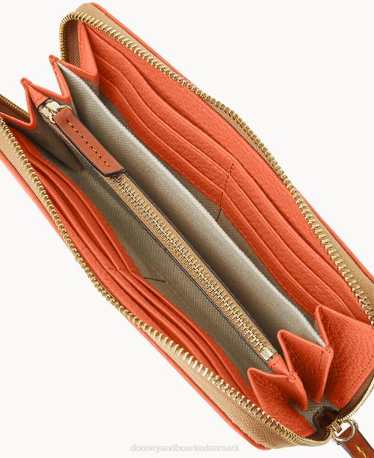 Dooney & Bourke småsten med stor lynlås rundt om armbånd JV0J4170 tilbehør koral