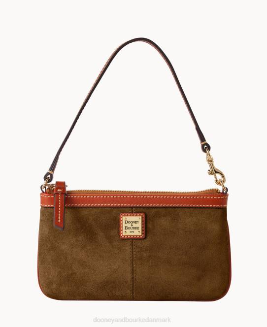 Dooney & Bourke stor slank armarm i ruskind JV0J4704 tilbehør oliven