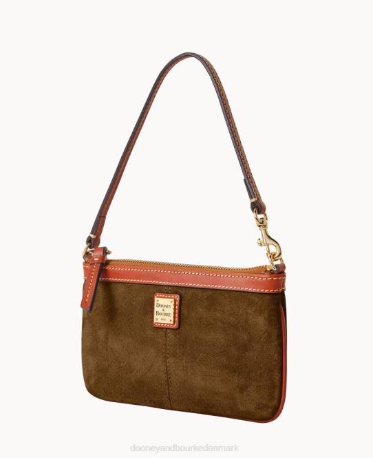 Dooney & Bourke stor slank armarm i ruskind JV0J4704 tilbehør oliven